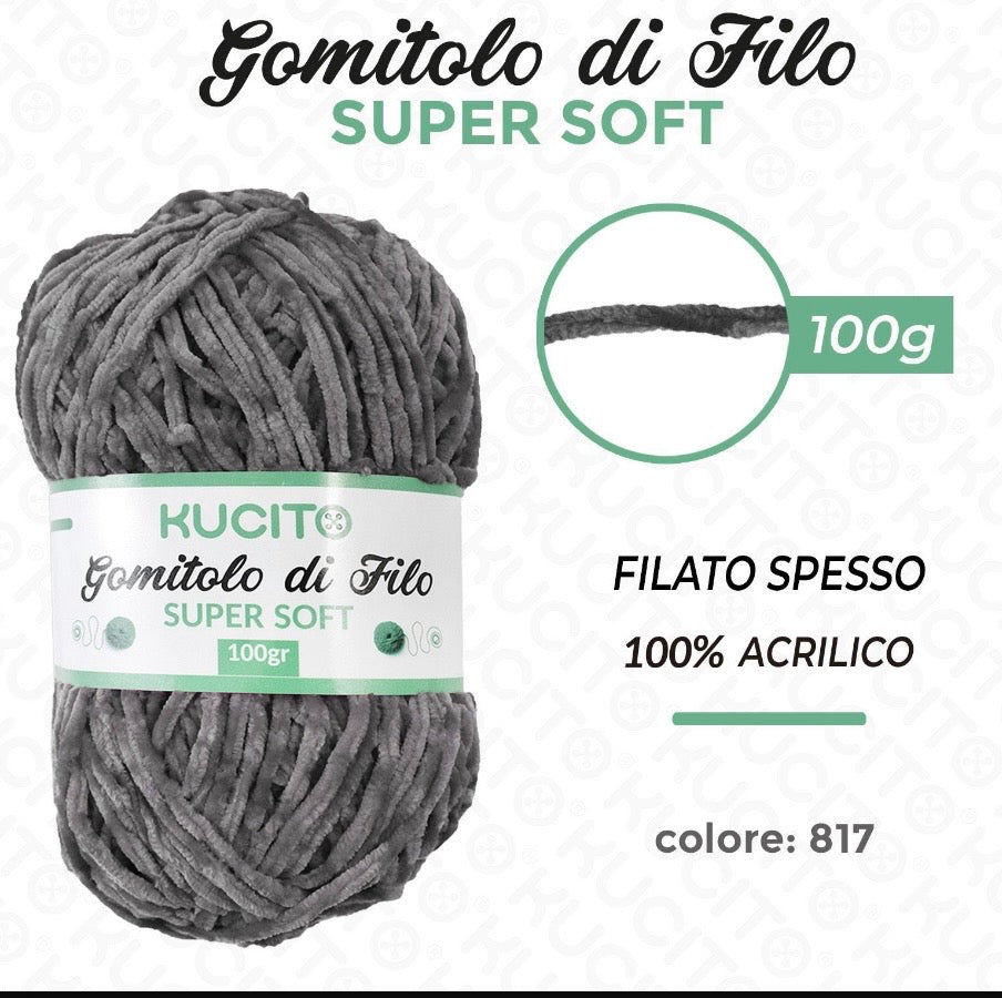 Gomitolo di filo SUPER SOFT 100g FGD MODA