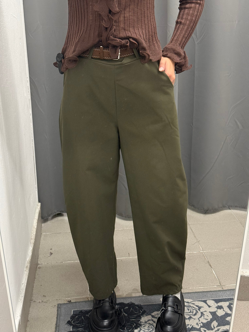 Pantaloni Balloon Con Cinta FGD MODA