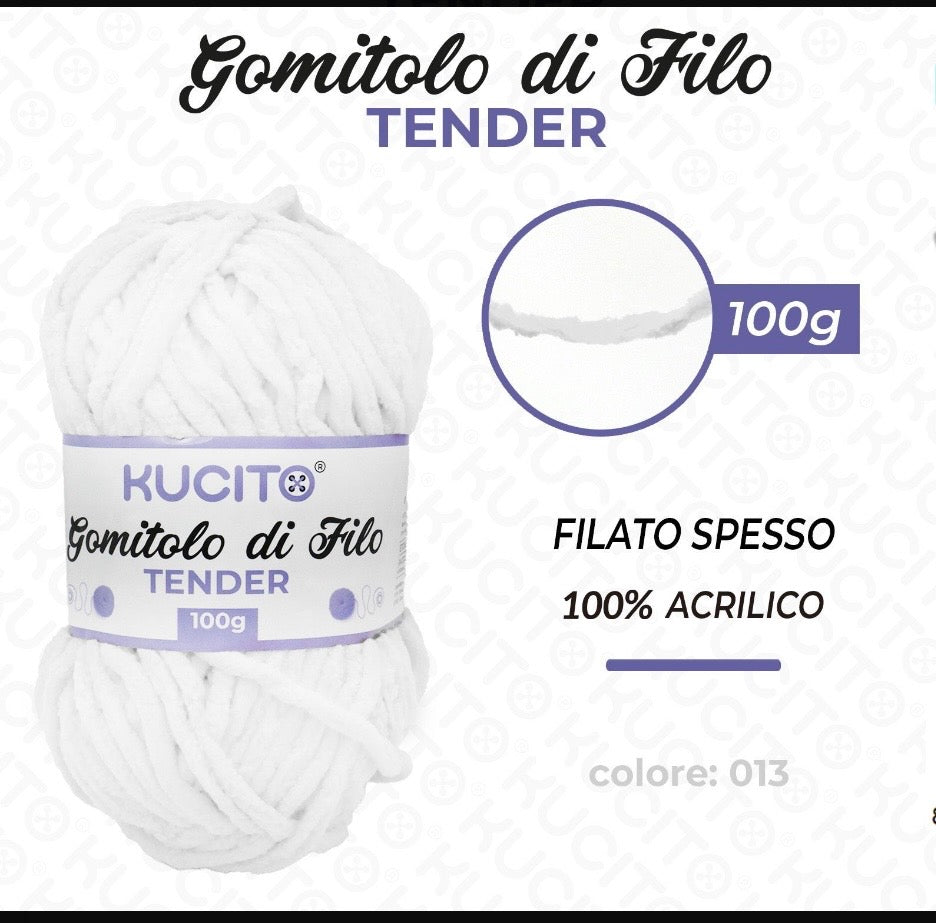 Gomitolo di filo TENDER 100g FGD MODA