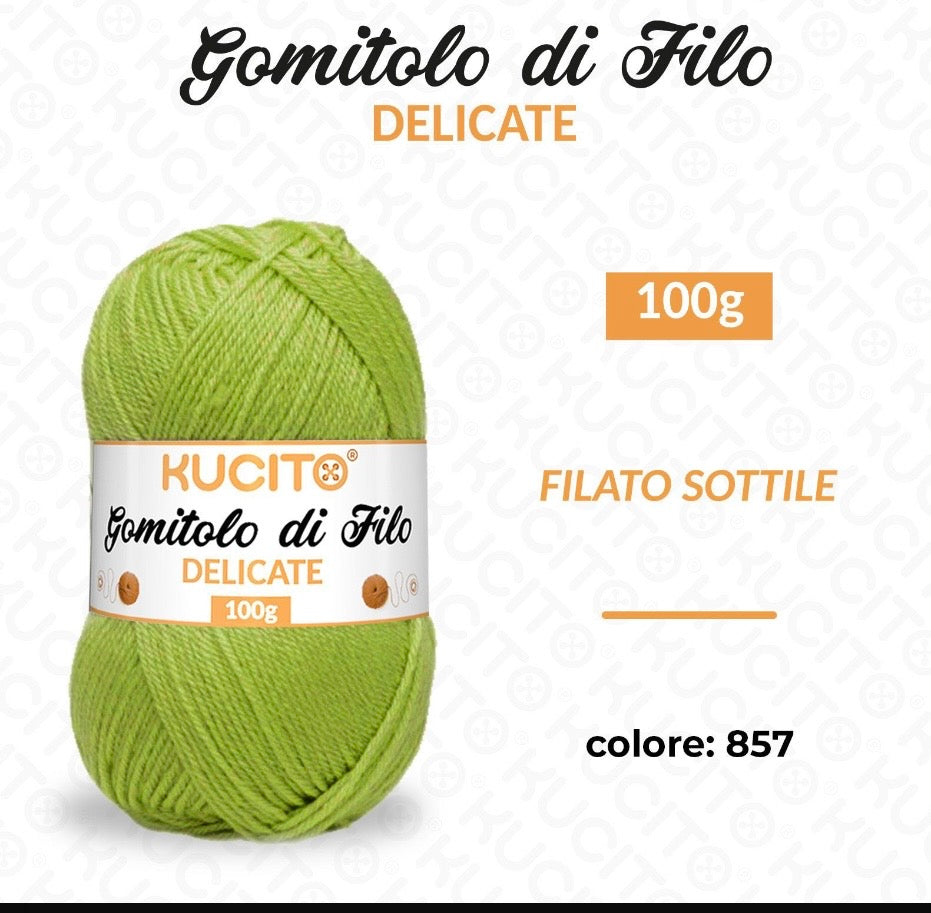 Gomitolo di filo DELICATE 100g FGD MODA