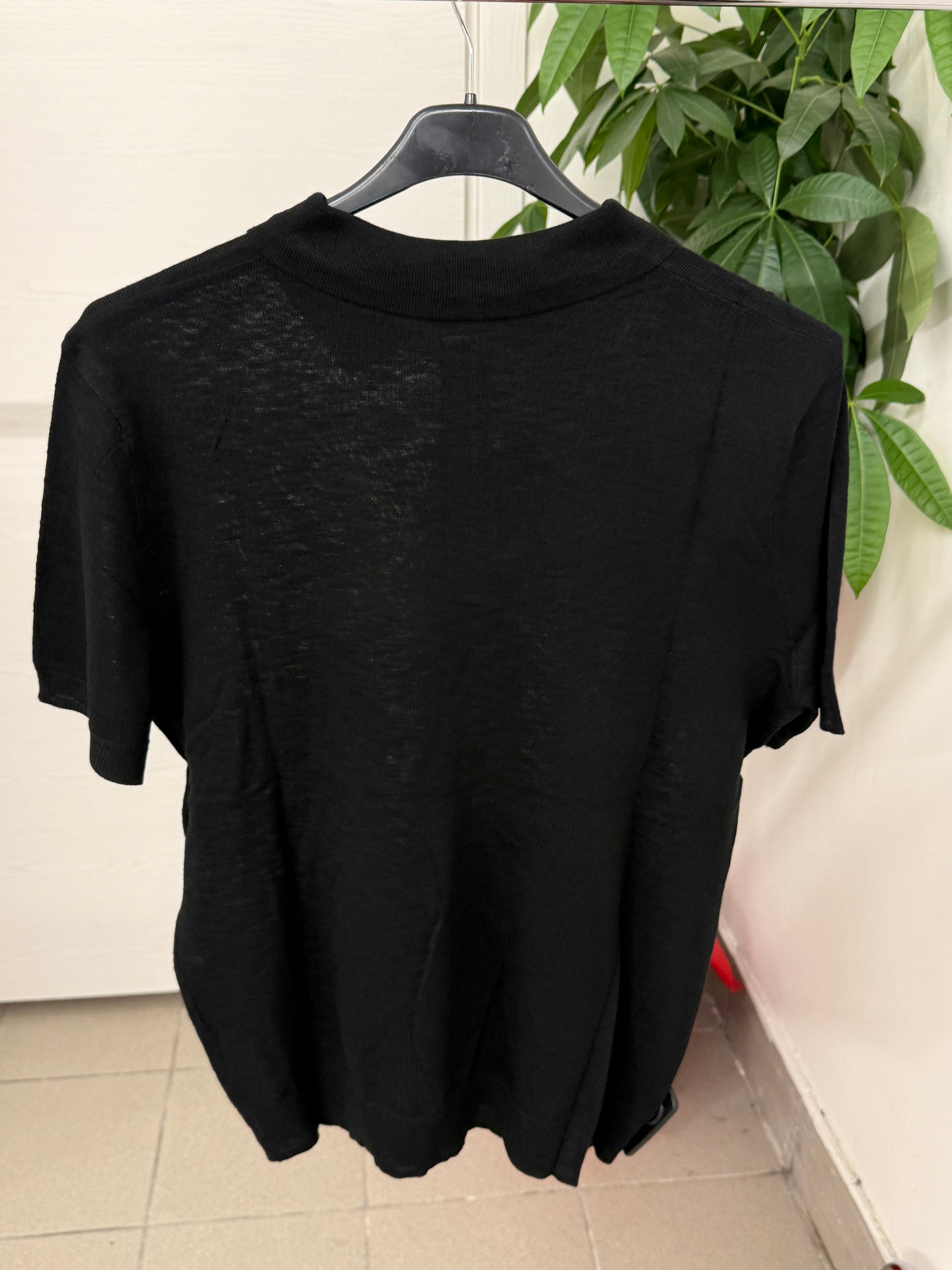 Maglia polo in viscosa e lino Bread Buttons FGD MODA