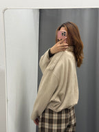Giacca bomber in camoscio foderato all’interno FGD MODA