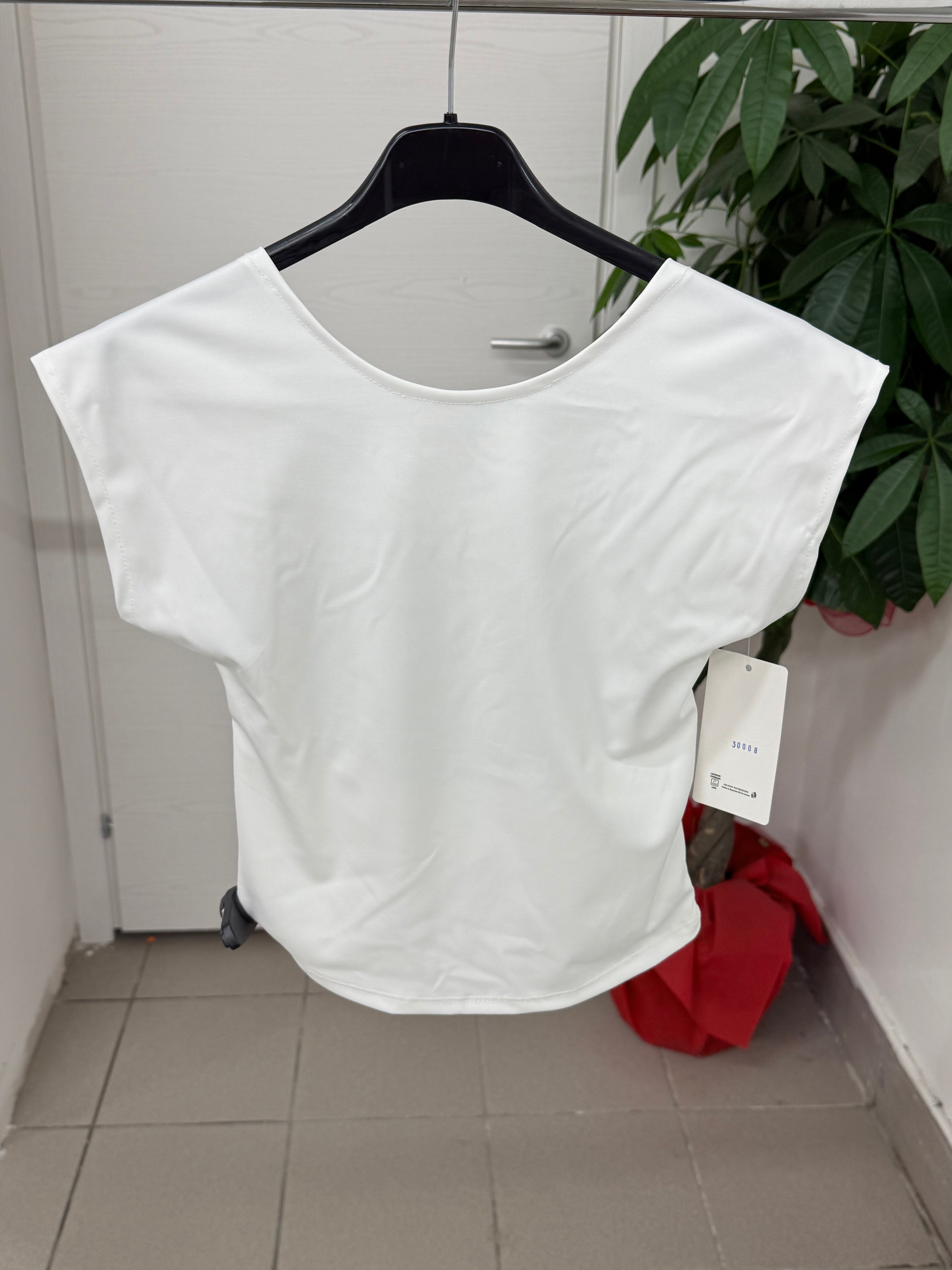 Maglietta dolman in lycra crop backless FGD MODA