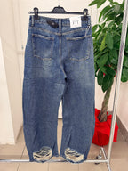 Jeans balloon con strappi brillantinati FGD MODA