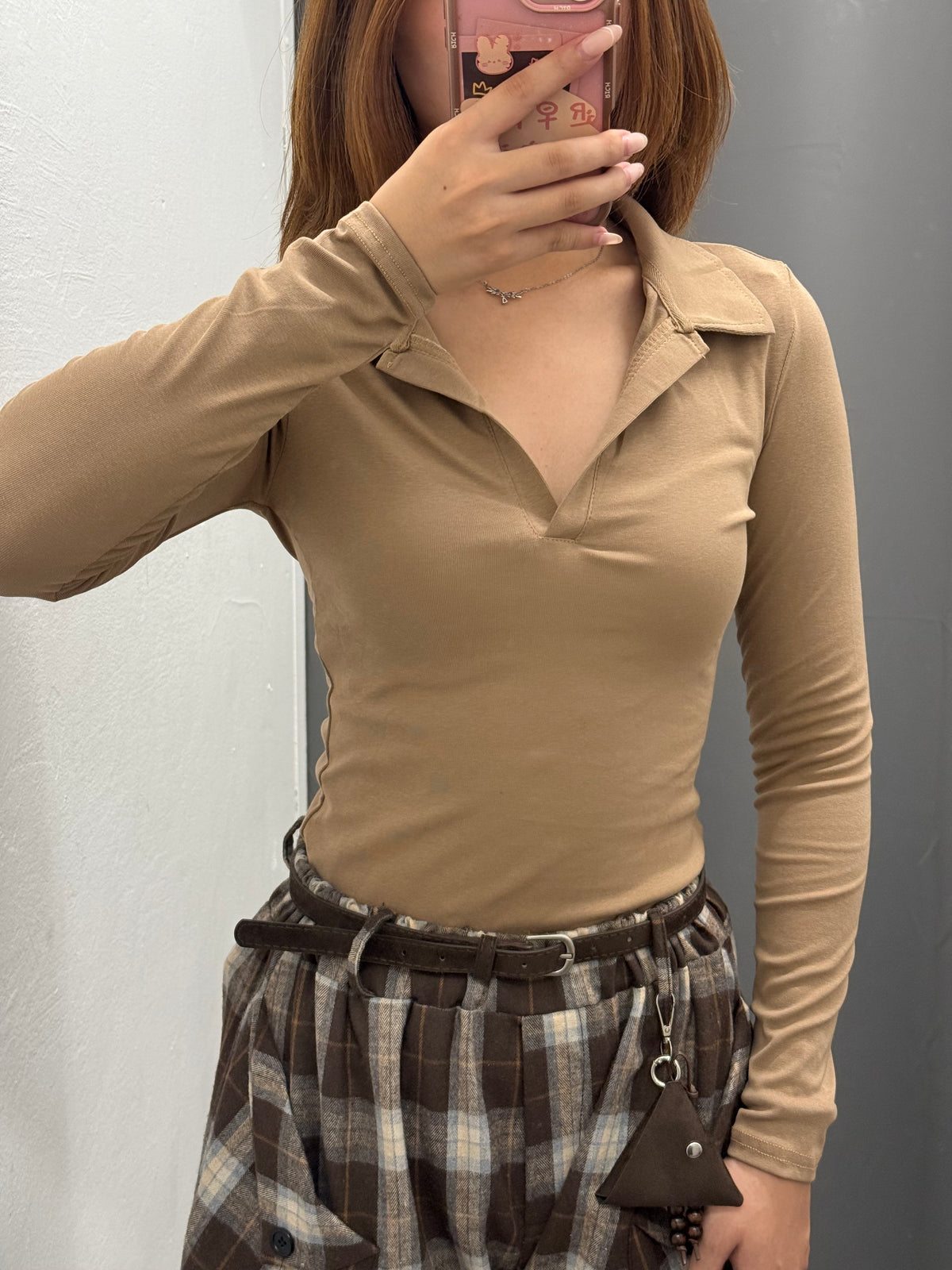 Maglietta Polo Basic A Maniche Lunghe FGD MODA