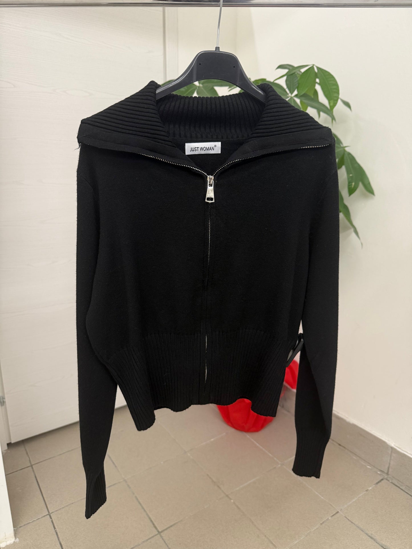 Felpa con zip senza cappuccio FGD MODA