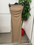 Abito lungo a fascia con borchie FGD MODA