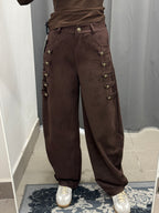 Pantaloni Balloon In Camoscio Stile Napoleonico FGD MODA