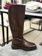 Stivali in ecopelle alti tacco 3cm FGD MODA
