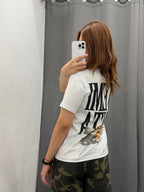 T-Shirt 100% Cotone A Fantasia Fronte-Retro FGD MODA