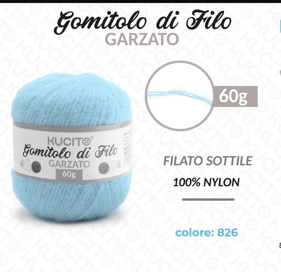 Gomitolo di filo GARZATO 60g FGD MODA