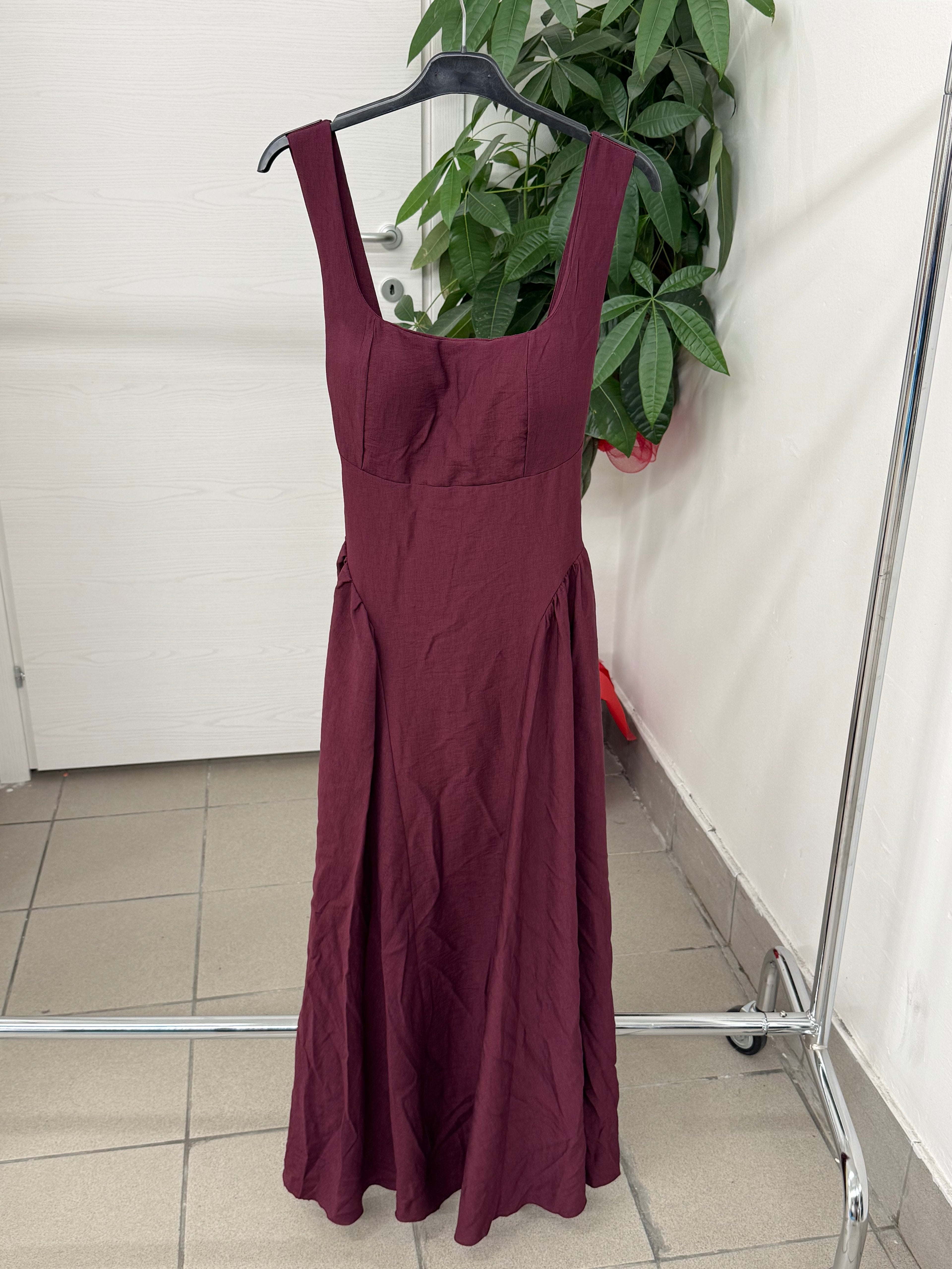 Abito Lungo in Viscosa con Fiocco sul Retro FGD MODA