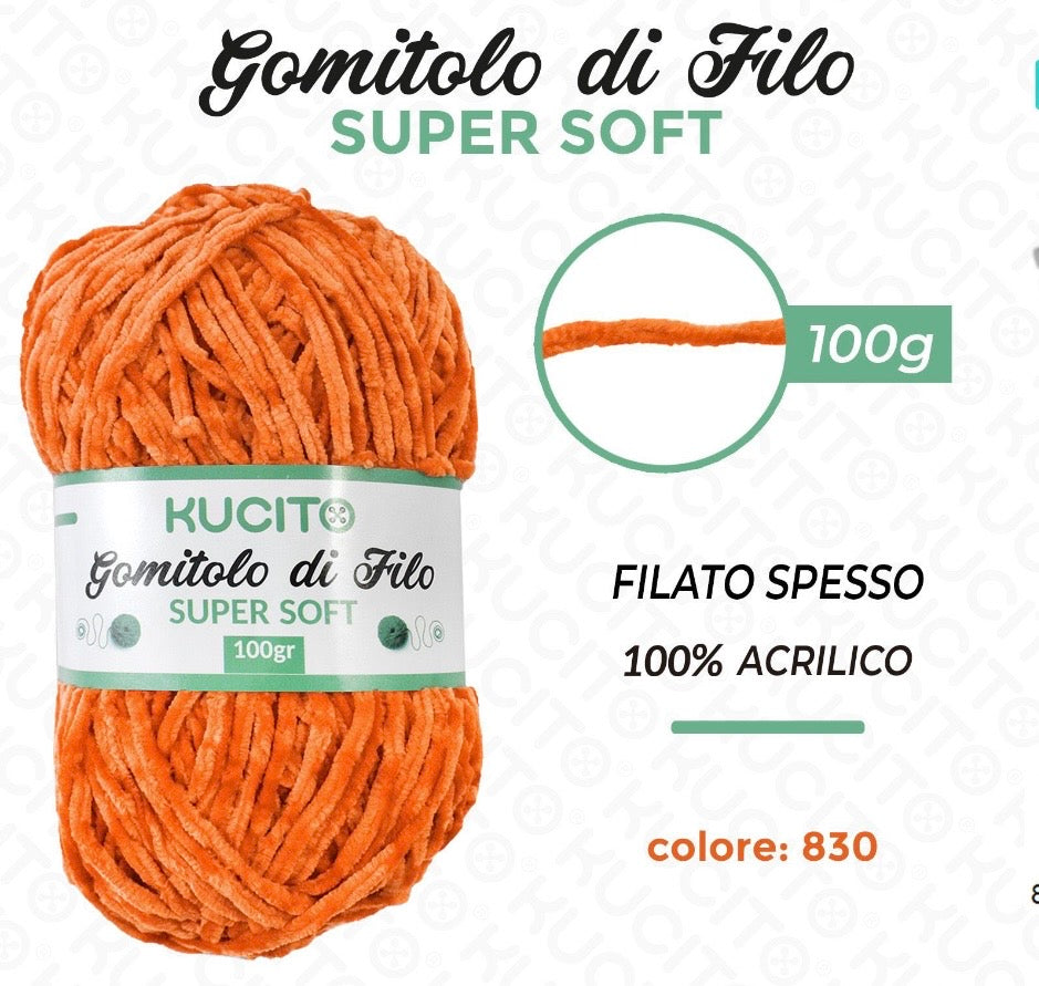 Gomitolo di filo SUPER SOFT 100g FGD MODA