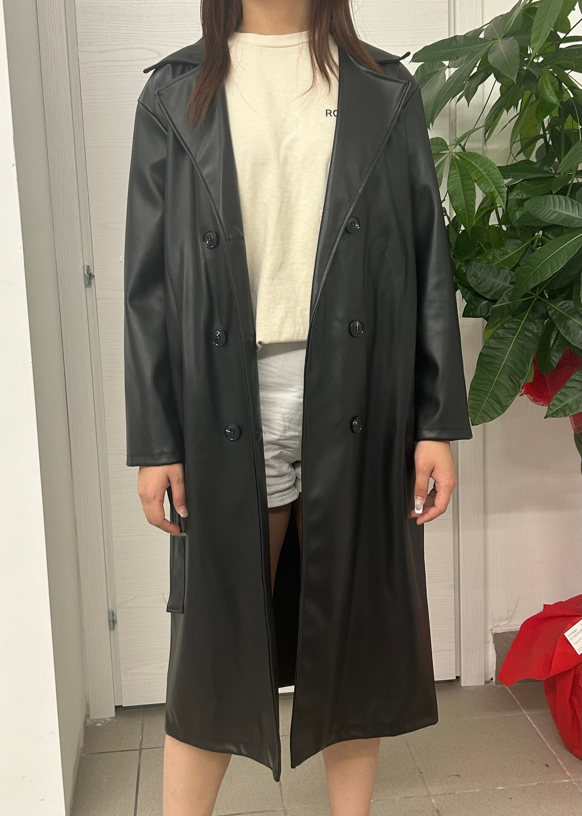 Trench in ecopelle lungo FGD MODA