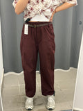 Pantaloni balloon 100% cotone con cinta FGD MODA