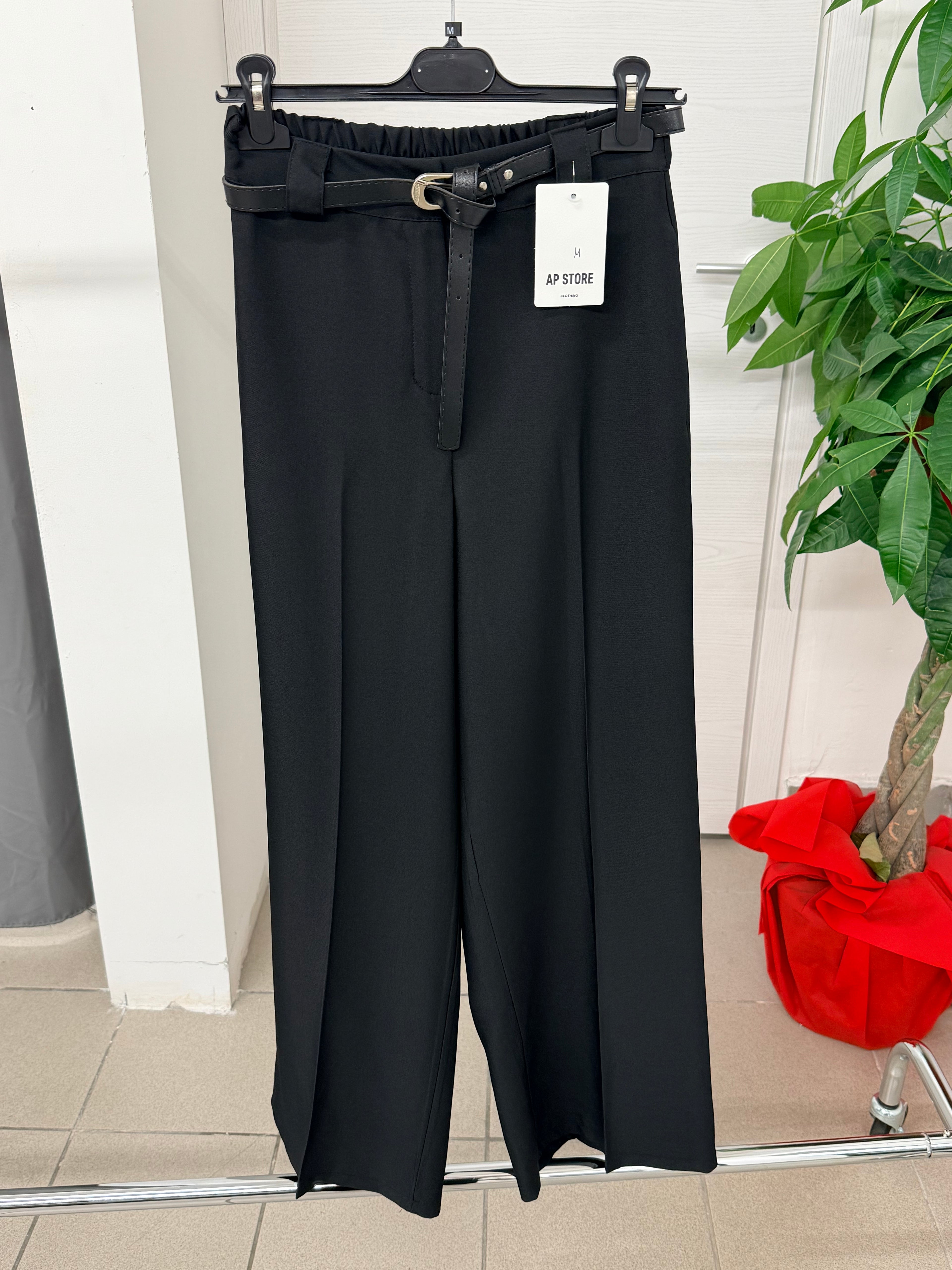 Pantaloni a palazzo con cinta FGD MODA