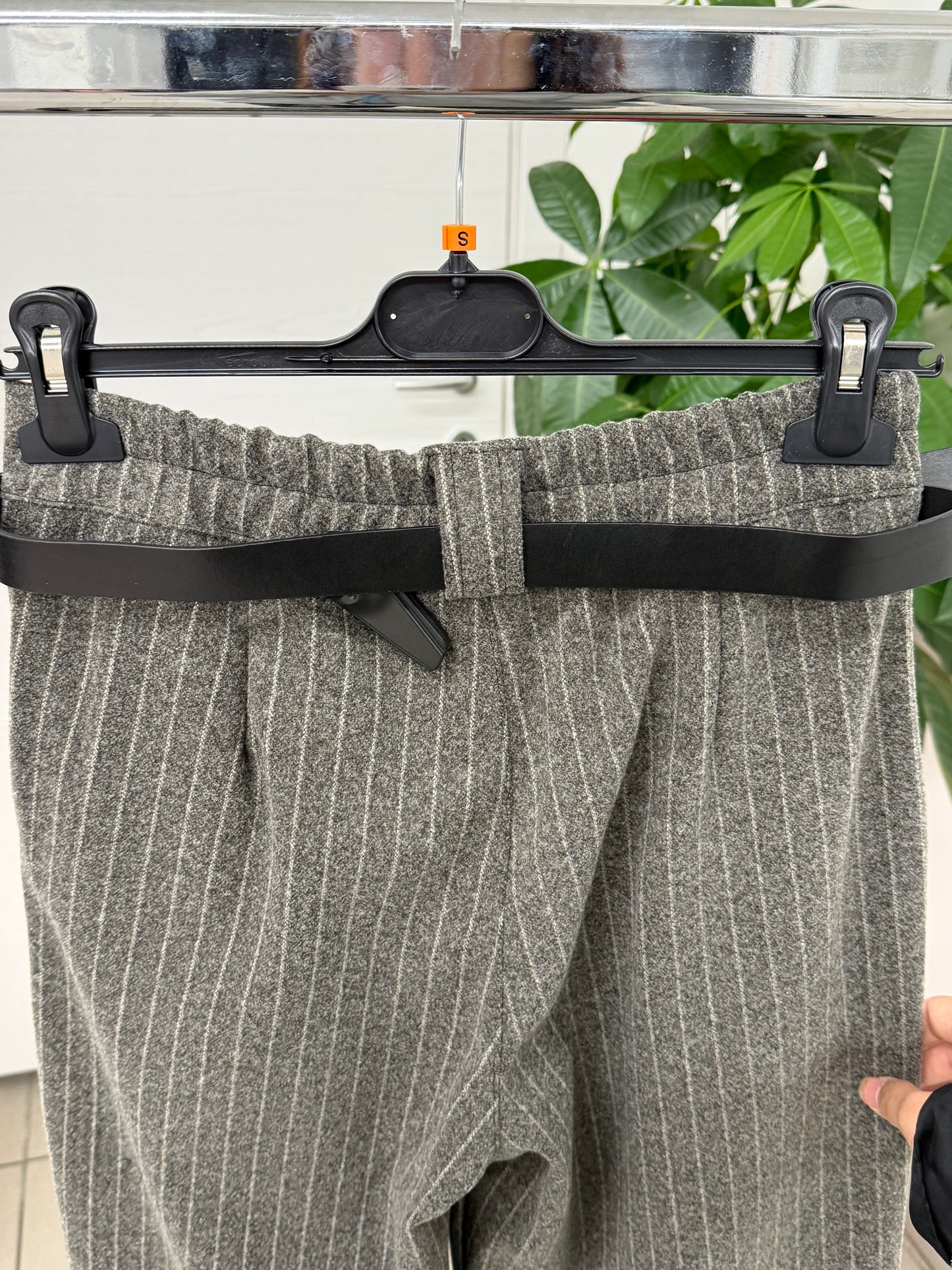 Pantaloni a righe con cinta FGD MODA