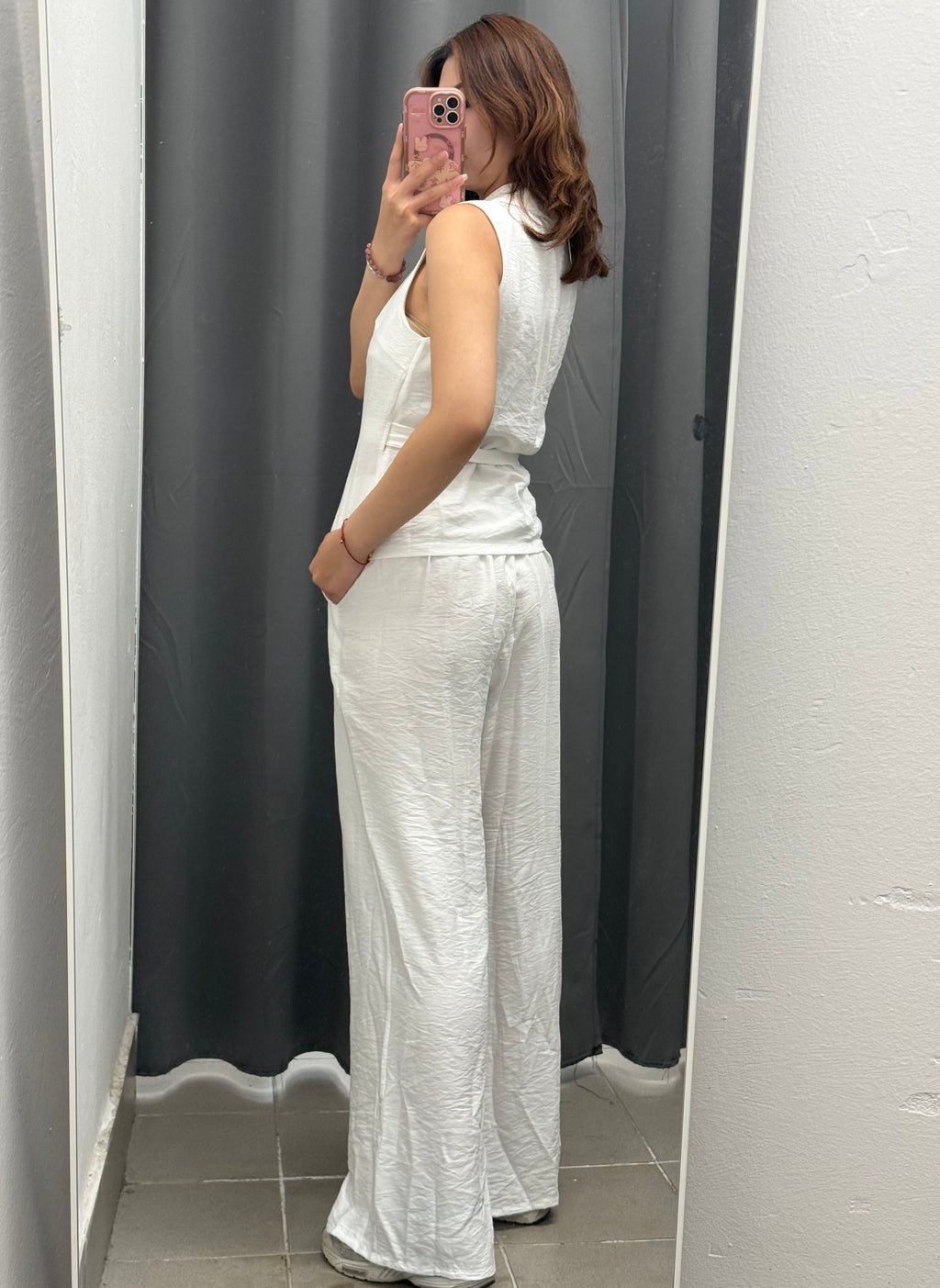 Set coordinato Canotta con chiusura laterale e Pantaloni a palazzo FGD MODA
