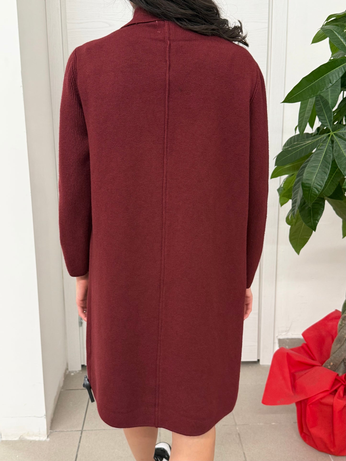 Cappotto lungo tinta unita