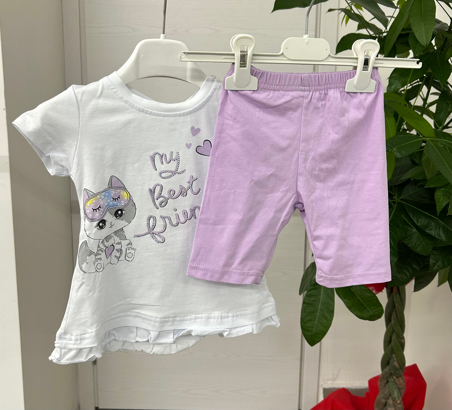 Set coordinato maglietta e leggings