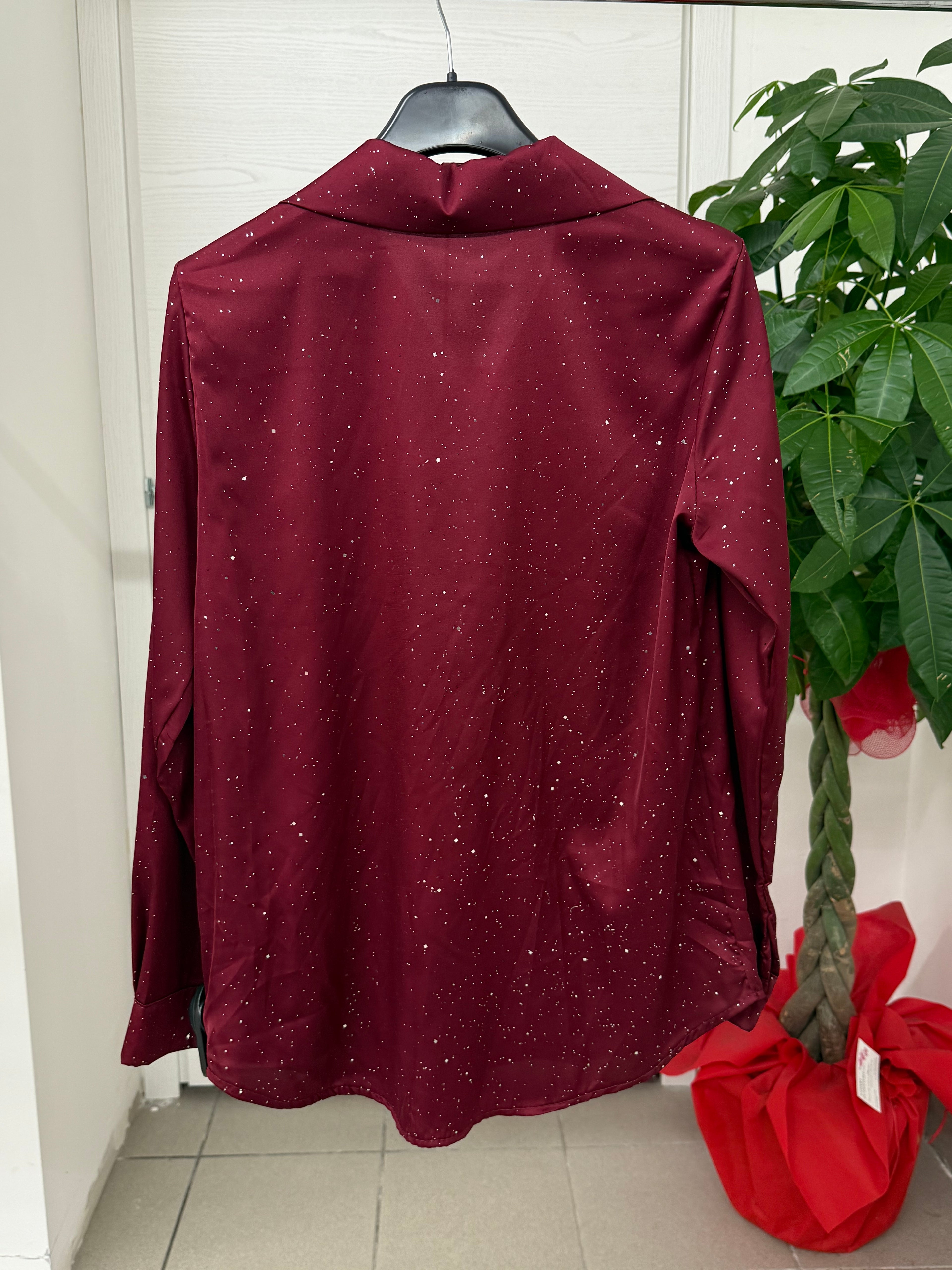 Camicia con brillantini FGD MODA