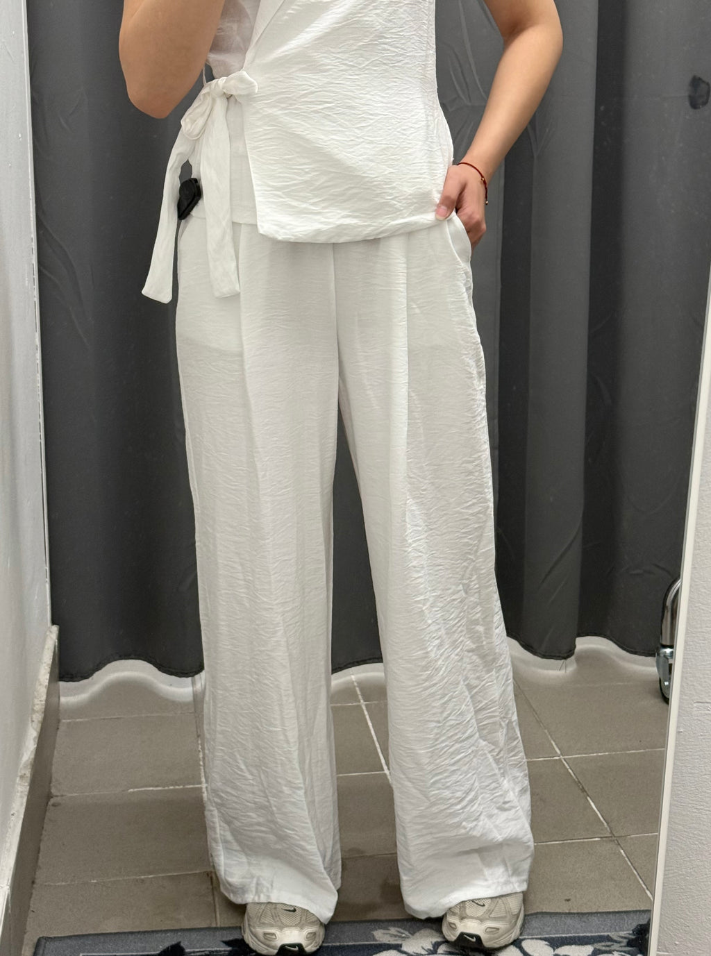 Set coordinato Canotta con chiusura laterale e Pantaloni a palazzo FGD MODA