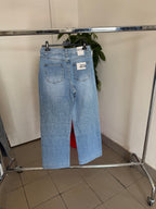 Jeans palazzo brillantini e cinta FGD MODA