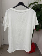 T-shirt in cotone con spacco FGD MODA