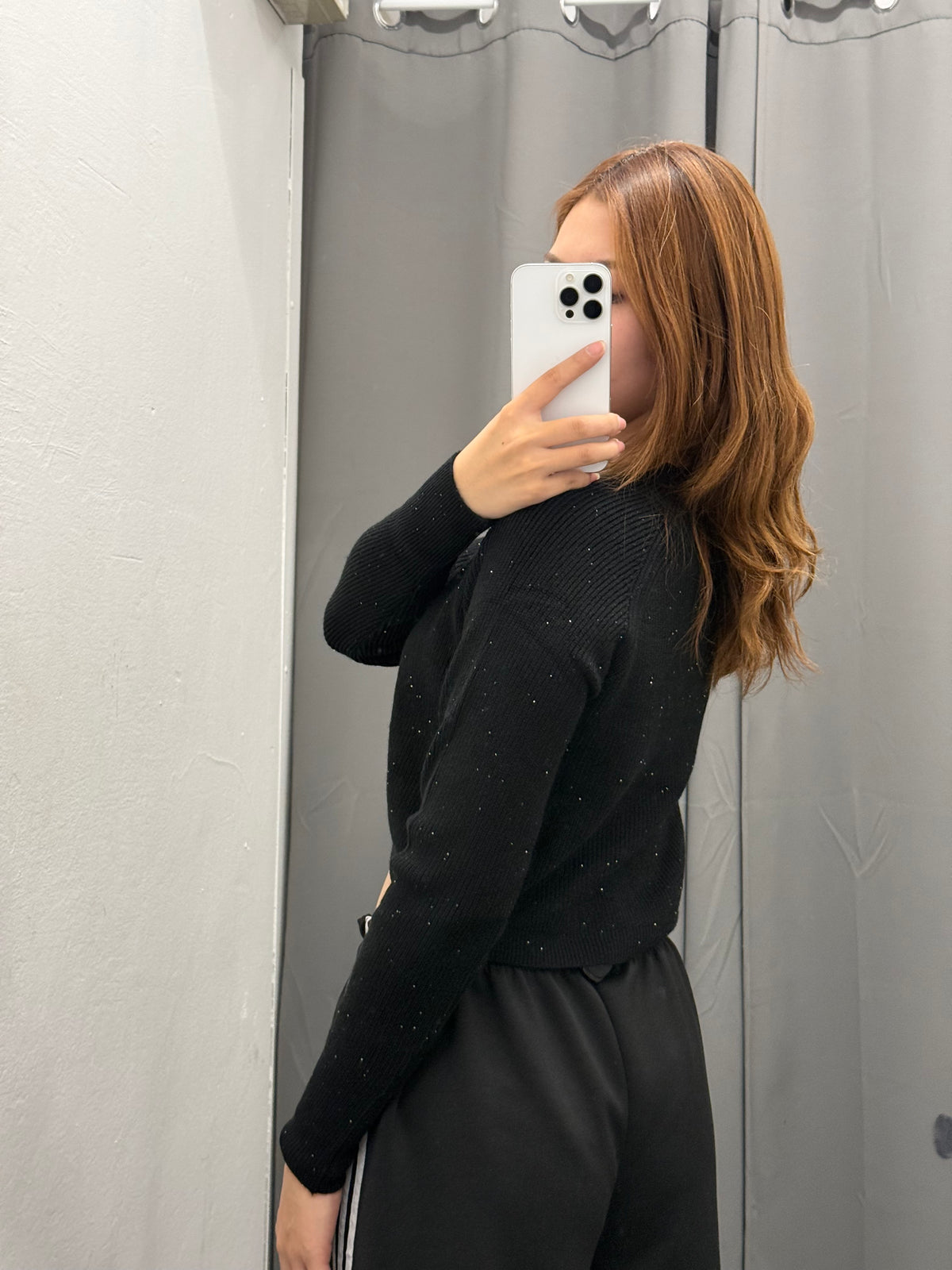 Maglione Crop Con Mini Paillettes FGD MODA