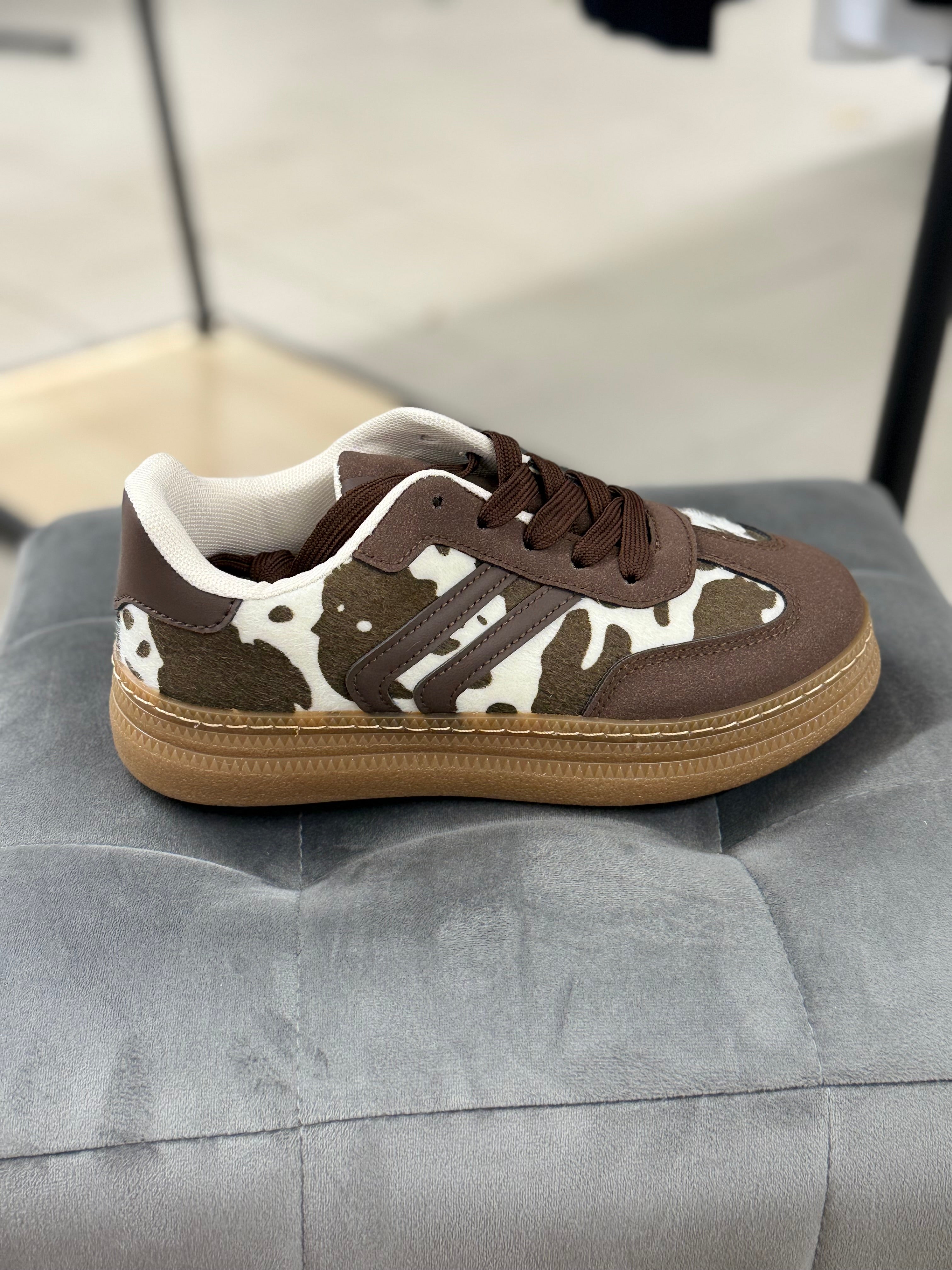 Sneakers con pelliccia maculata FGD MODA