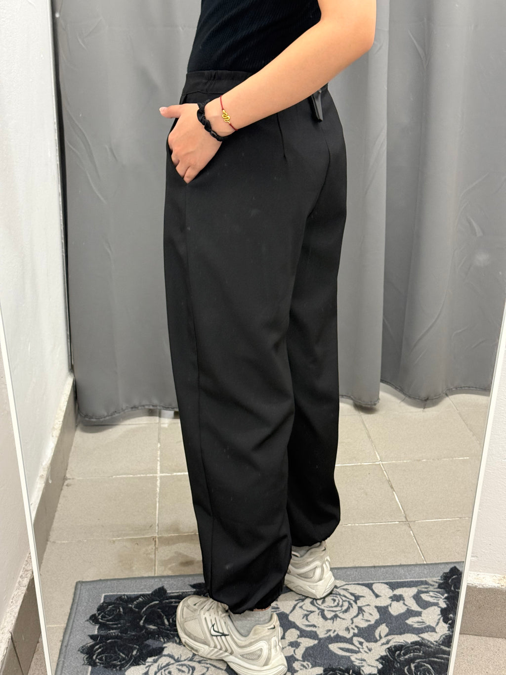 Pantaloni Balloon Con Polsini Con Pence FGD MODA