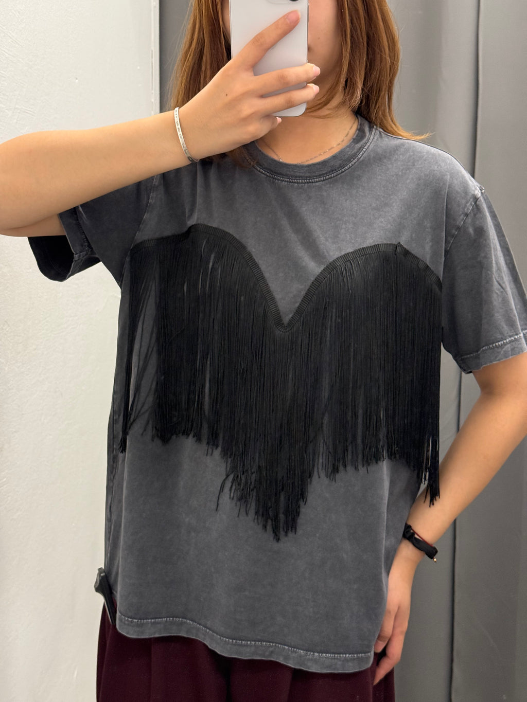 T-shirt In Cotone Con Frange FGD MODA