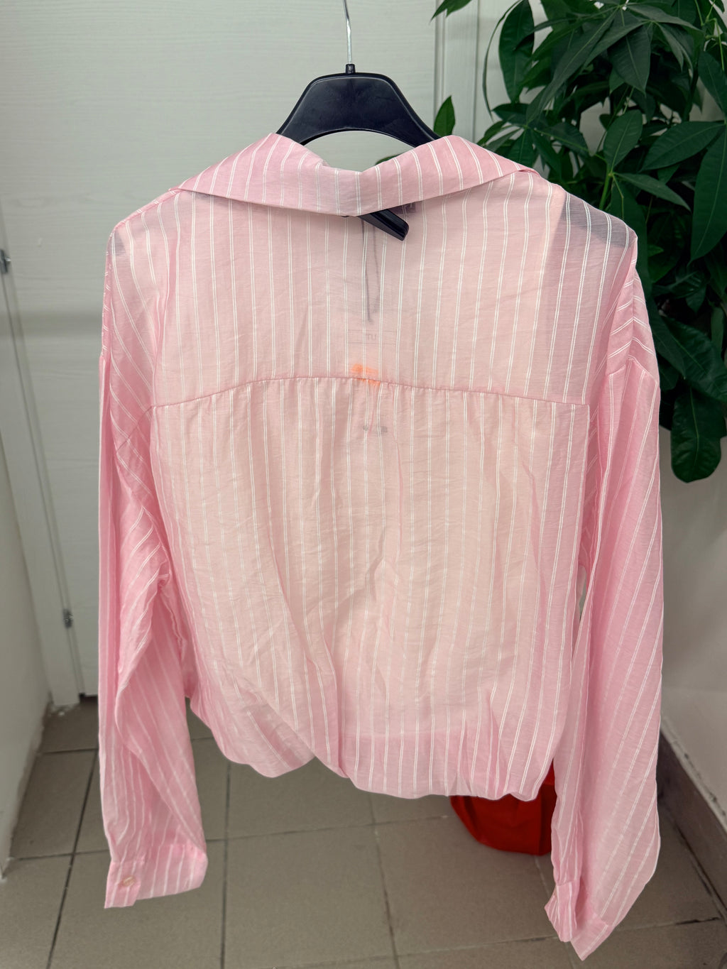 Camicia misto canotta crop a righe FGD MODA