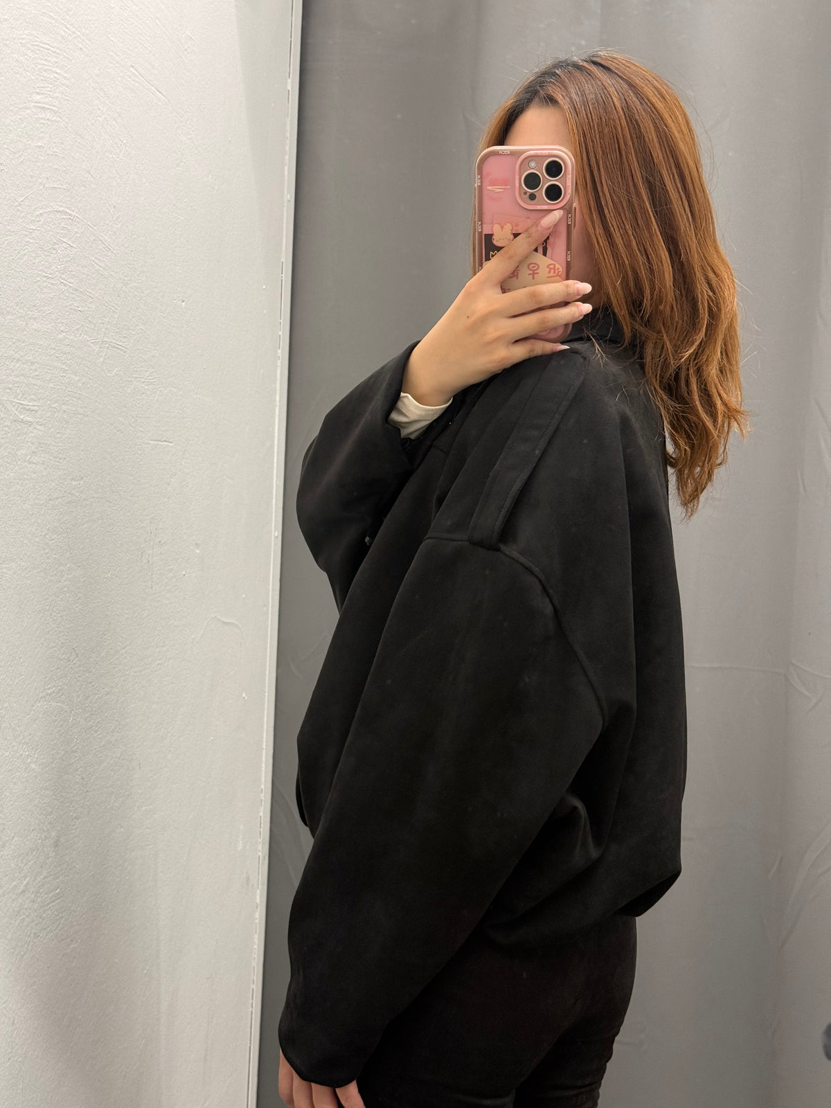 Giacca bomber in camoscio foderato all’interno FGD MODA