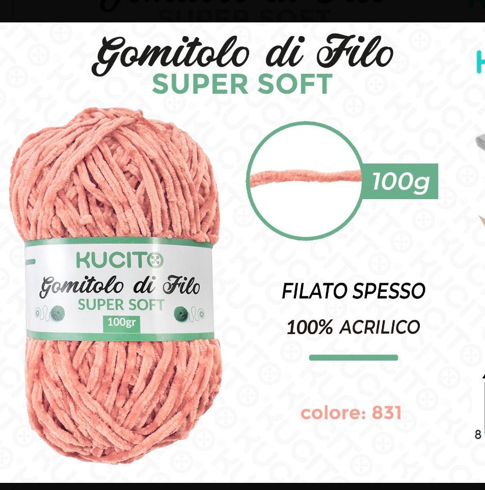 Gomitolo di filo SUPER SOFT 100g FGD MODA