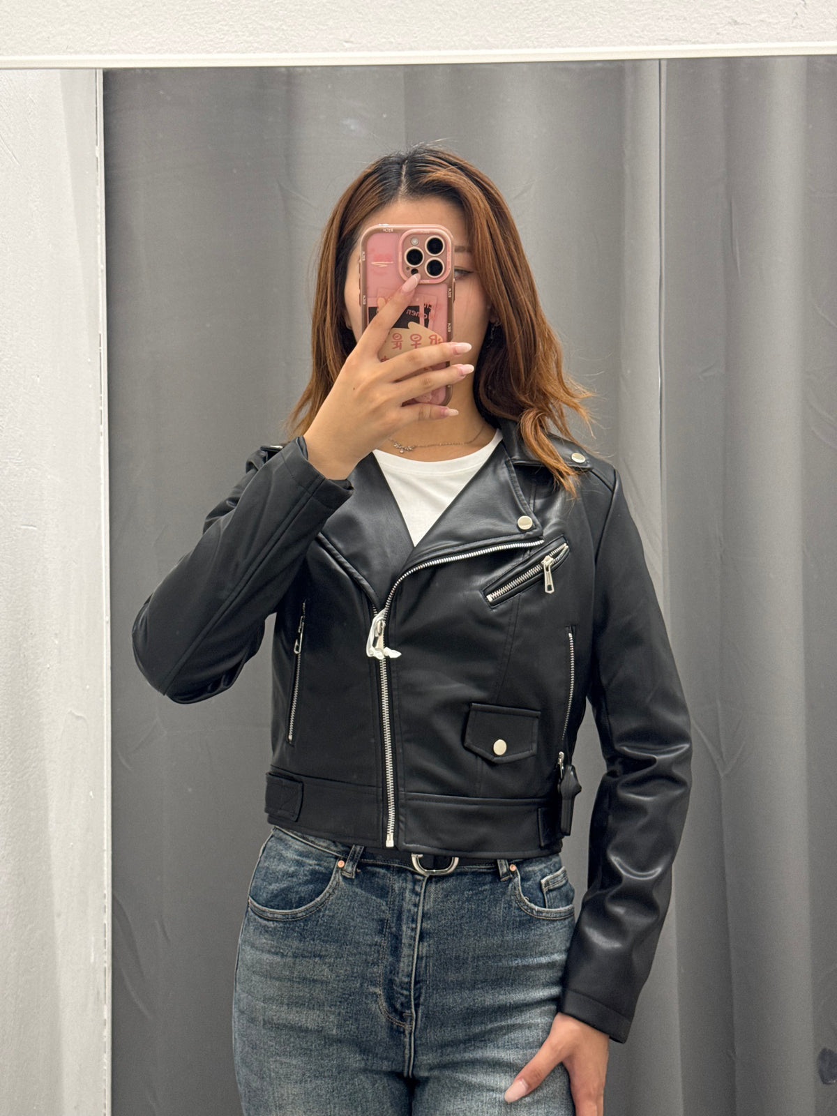 Chiodo In Ecopelle Con Chiusura A Zip FGD MODA