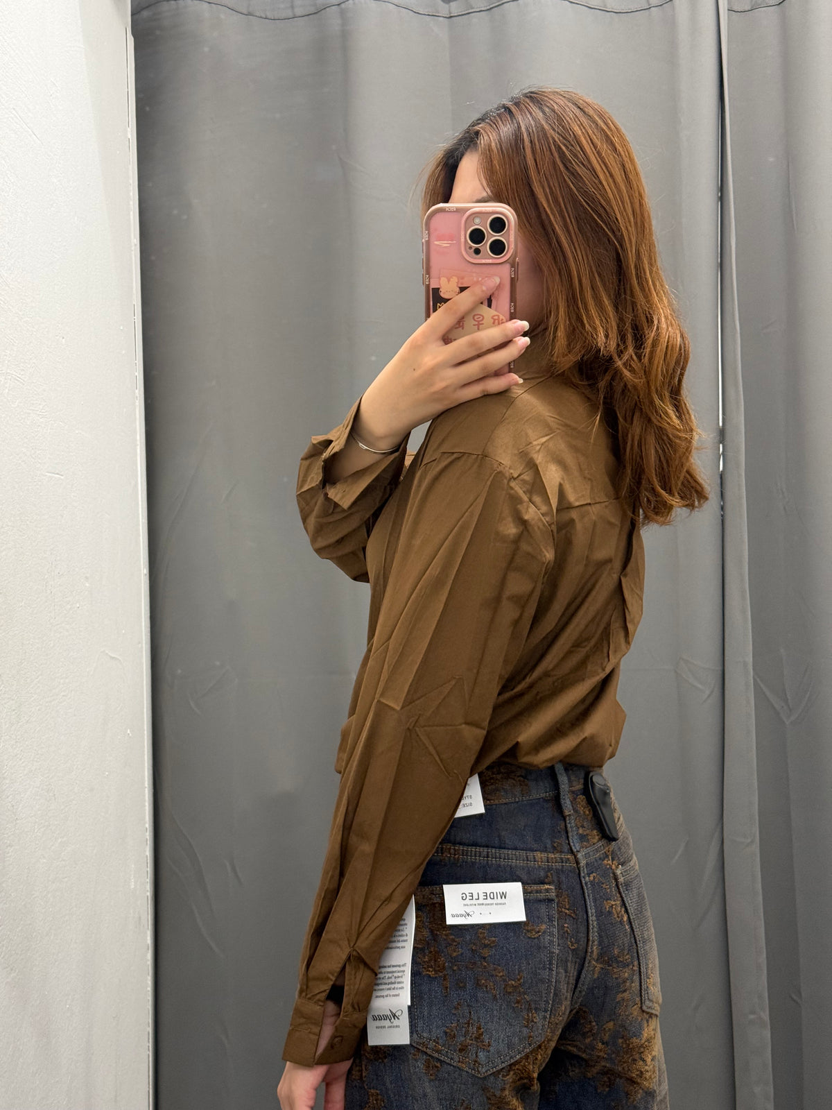 Camicia Over Fit Con Cravatta Con Spille FGD MODA