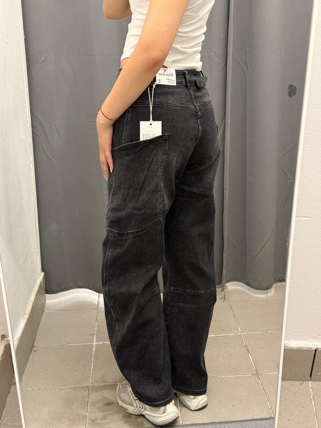 Jeans Balloon con Tasche Laterali Fino a Taglia 52 A1562 FGD MODA