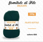 Gomitolo di filo DELICATE 100g FGD MODA