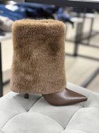 Stivali con pelliccia tacco 5cm FGD MODA