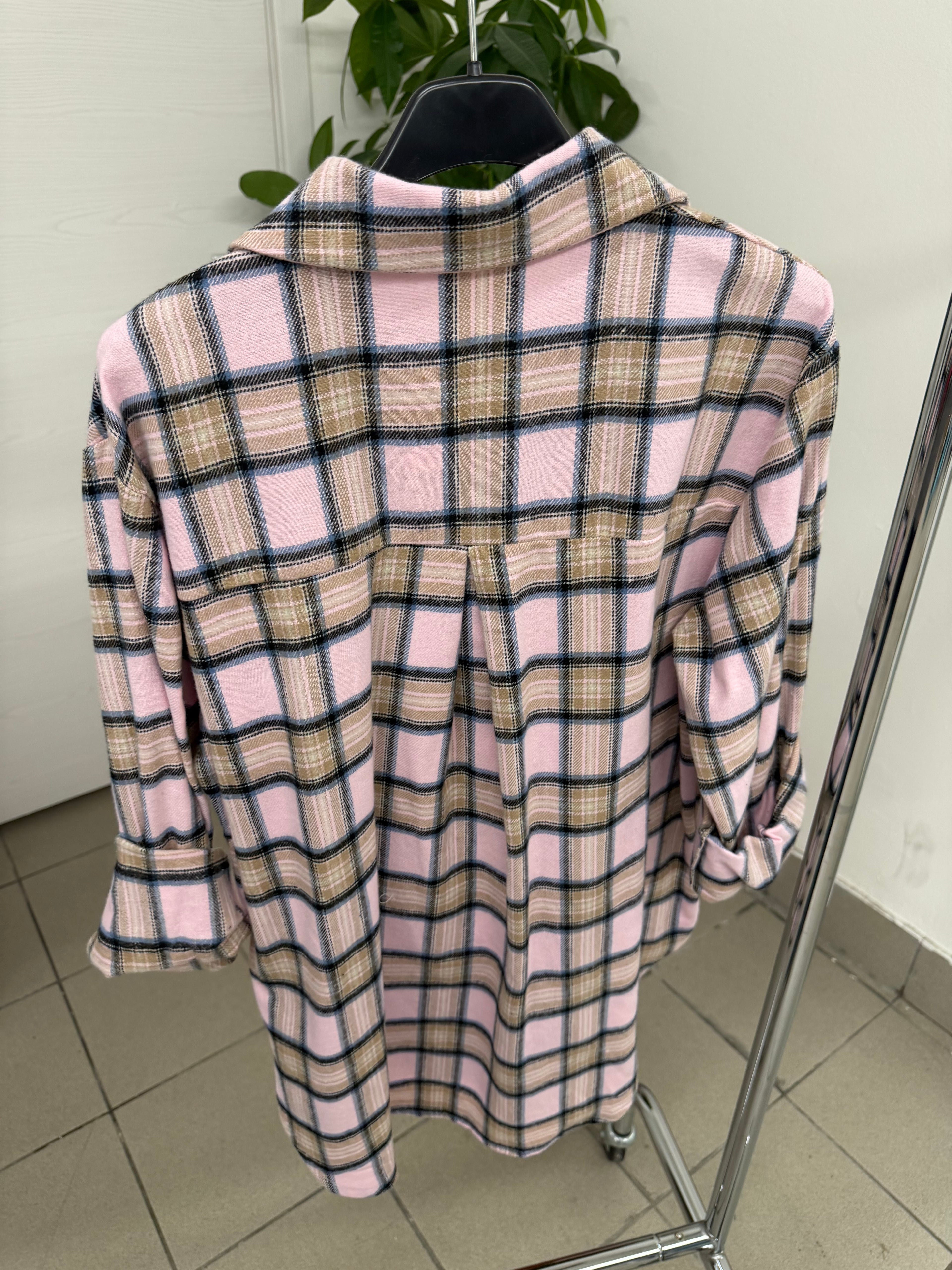 Camicia scozzese con taschino FGD MODA