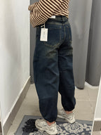 Jeans Balloon Con Cuciture Con Polsini LM807 FGD MODA