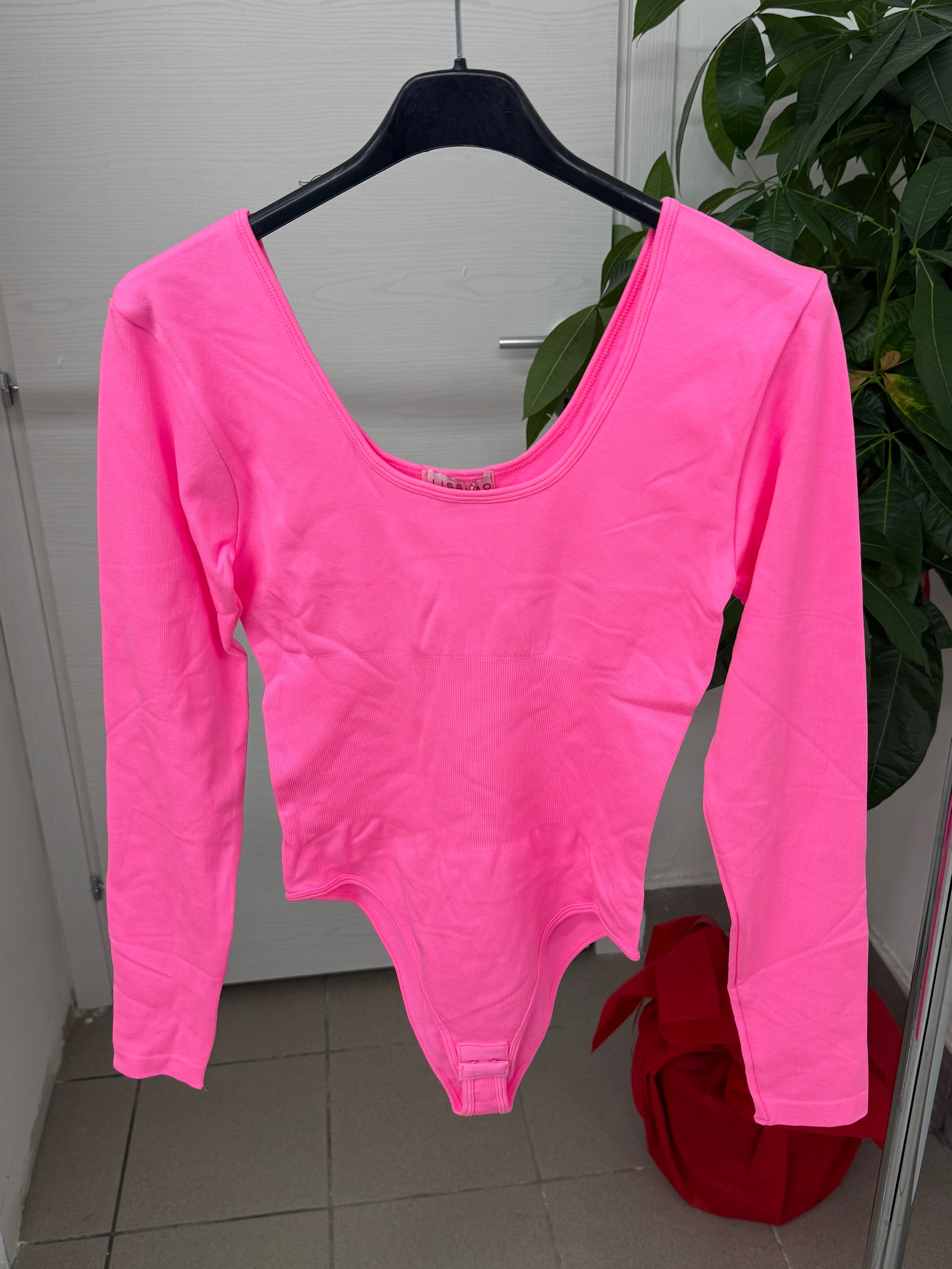 Body compattante tinta unita con fascia FGD MODA