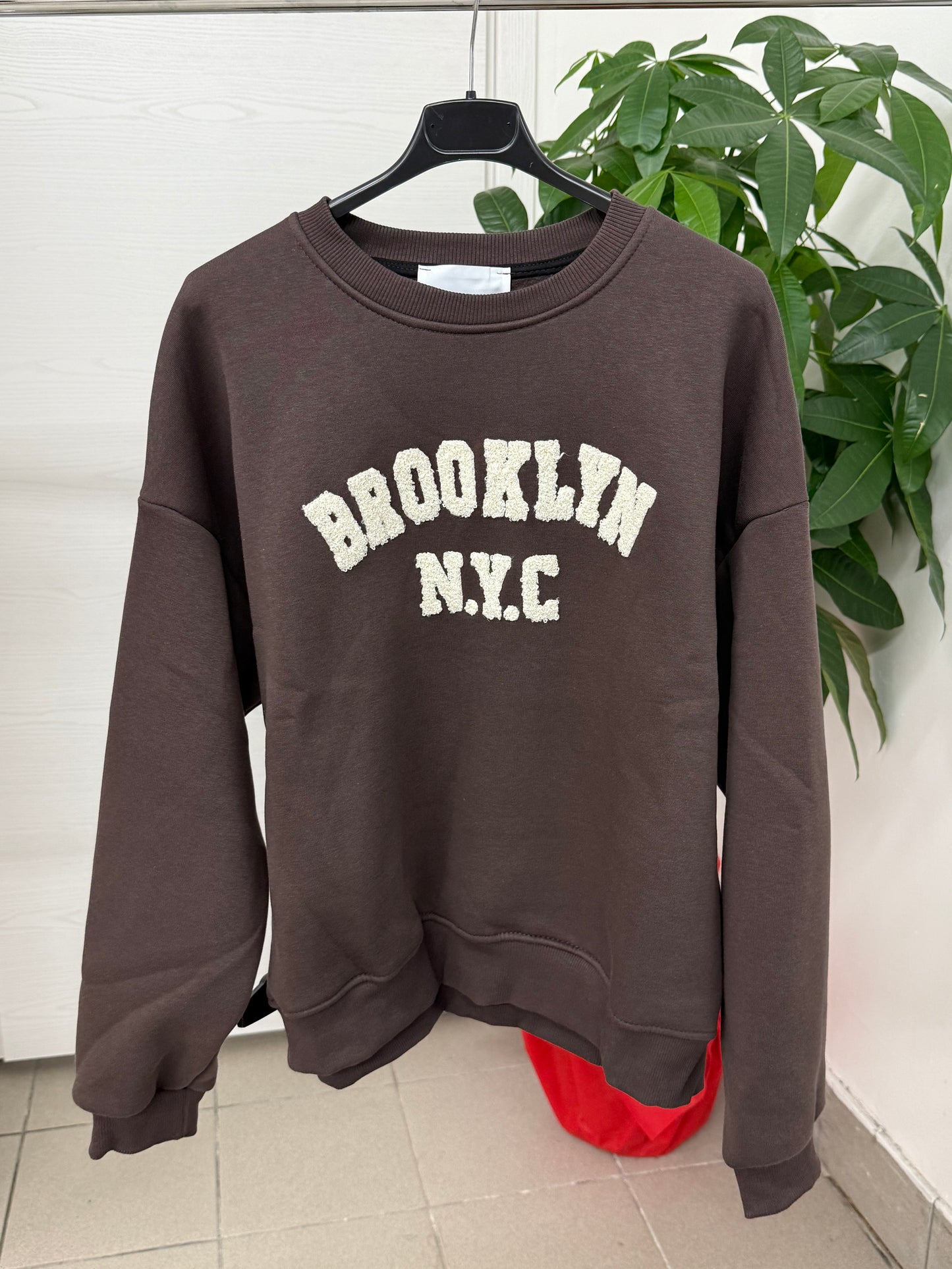 Felpa imbottita con scritta teddy FGD MODA