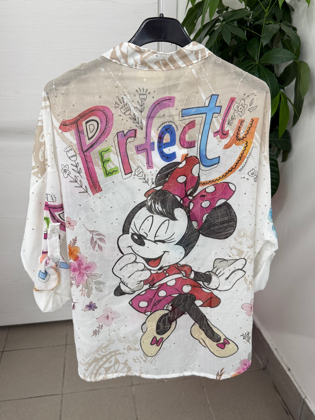 Camicia in cotone con personaggi FGD MODA