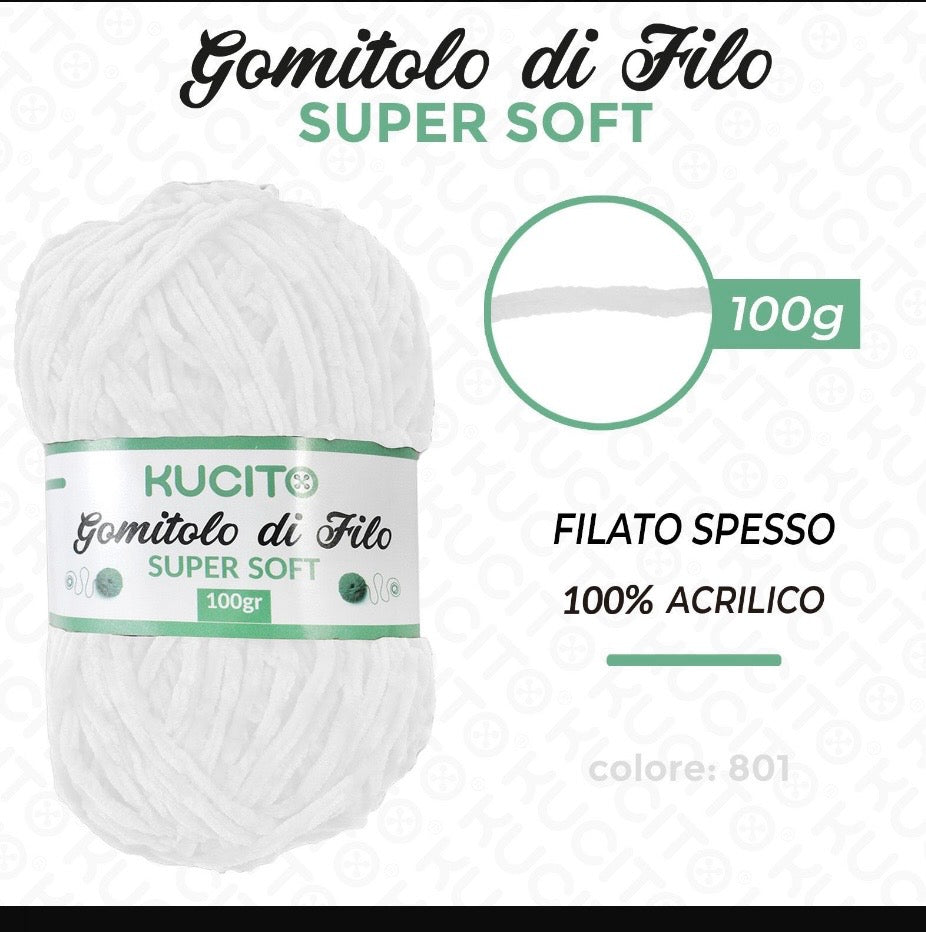 Gomitolo di filo SUPER SOFT 100g FGD MODA