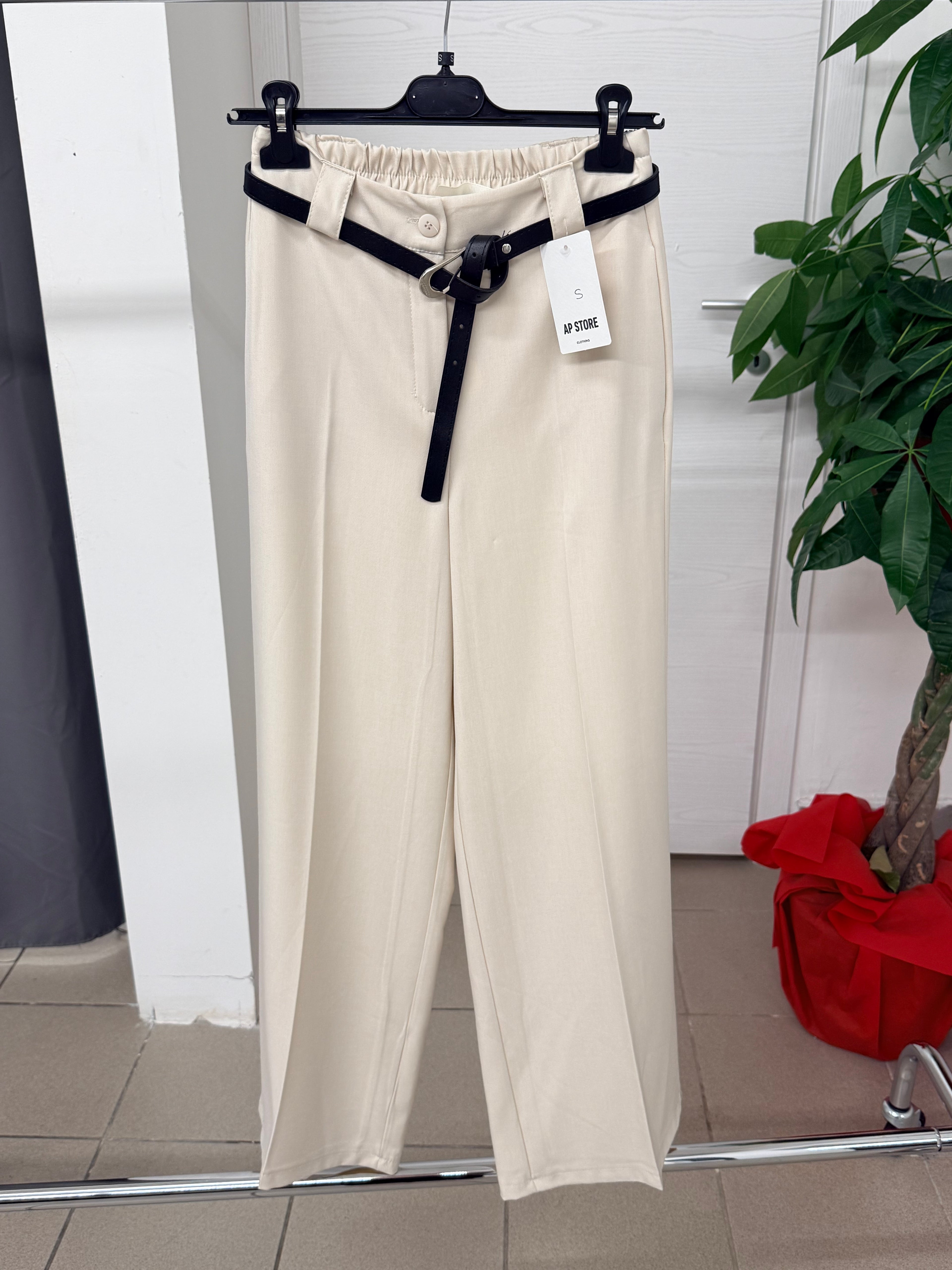 Pantaloni a palazzo con cinta FGD MODA
