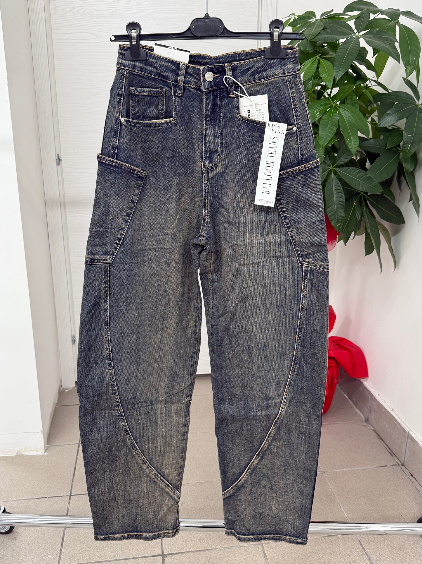 Jeans a palloncino con tasche FGD MODA