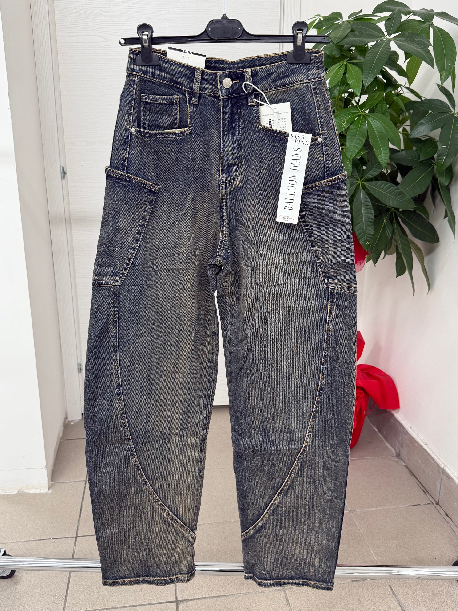 Jeans a palloncino con tasche FGD MODA