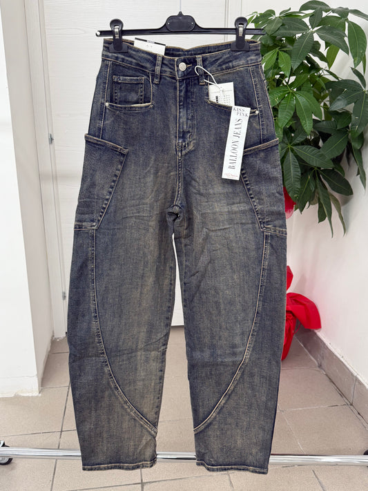 Jeans a palloncino con tasche FGD MODA